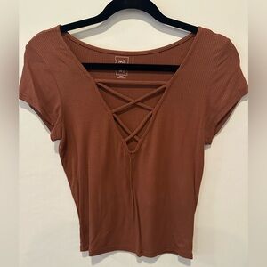 Women’s Lace Up Crop Top